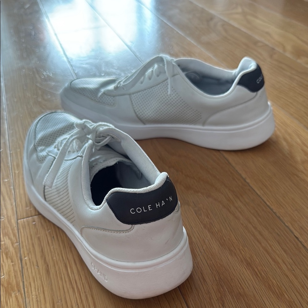 MEN’s White Cole Hahn Grand Crosscourt Modern Perf Sn SIZE 9